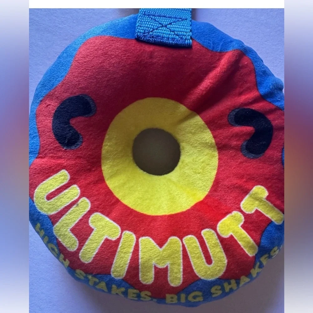 Bark Box - Plush Dog Toy - Ultimutt Inner Tube - Tug/Squeaker/Crinkle‎ L NWT